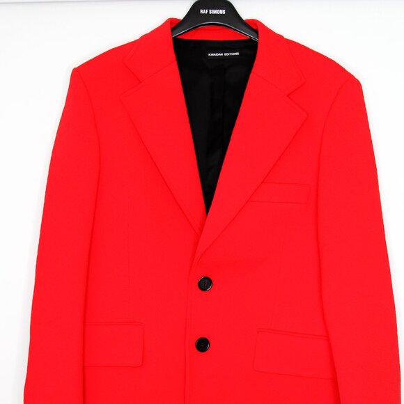 BNWT AW19 KWAIDAN EDITIONS JACQUARD RED JACKET 40 - Picture 1 of 11